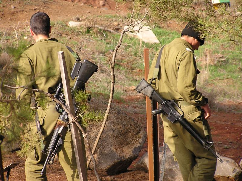 Soldiers on break