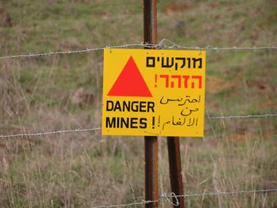 Mines have only been removed from the settlements, the rest of the countryside is strewn with mines