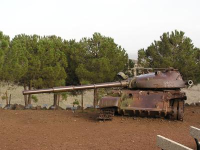 Russian Tank used by Syrian troops in 6 day war