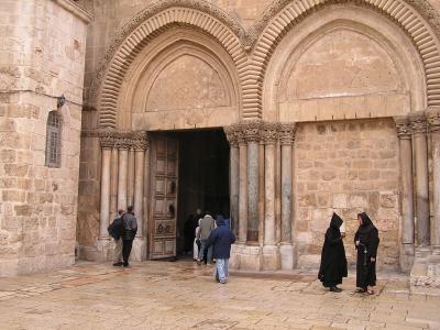 Entrance to Church of Holy Sepulchre