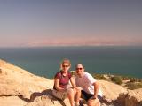 hiking above the dead sea