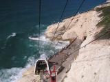 View from cable car  Rosh Hanikra
