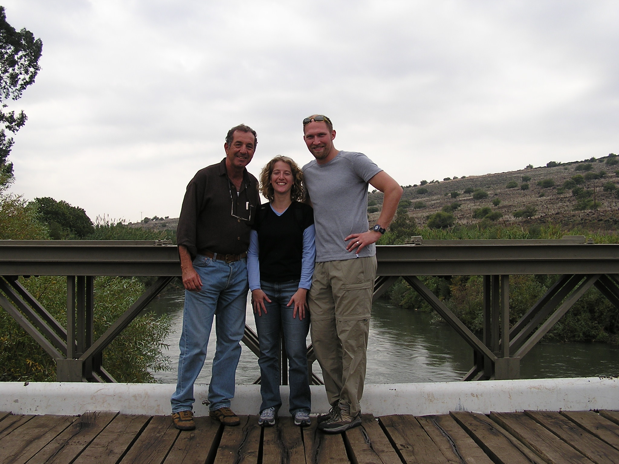 Jordan River shot with tour guide Joram