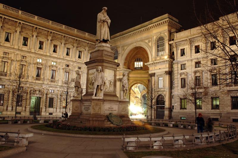Leonardo da Vinci and the Galleria Vittorio Emanuele II