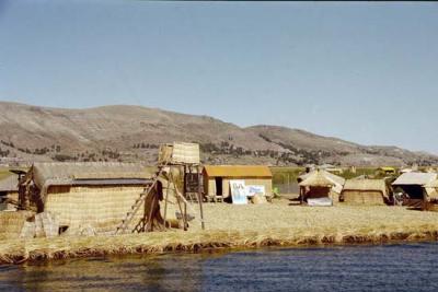 Floating reed islands of Uros, Lake Titicaca