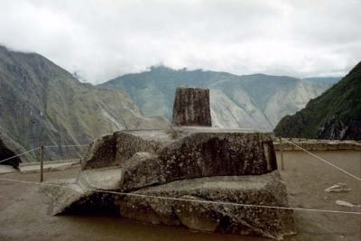 Intihuatana, also know as the hitching post of the sun, Machu Picchu