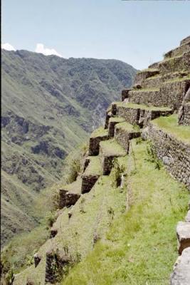 Steep terracing, Machu Picchu