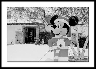 Frozen Mickey (not my house :) )