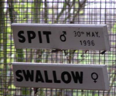Sign at Howletts