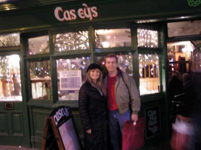 Where we watched the match (Canterbury)