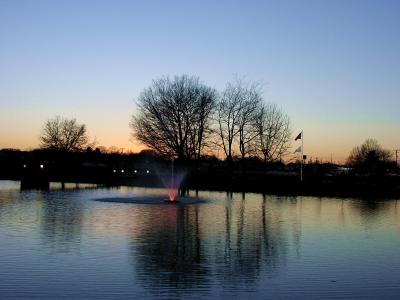 Drakes Creek Island and Fountain