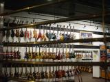 Guitars waiting to be played at Gruhns in Nashville