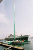 Mise  leau du trimaran Groupama 2