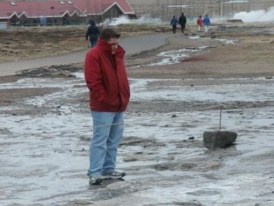 Cold springtime near Geysir