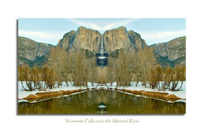 Yosemite Falls over the Merced