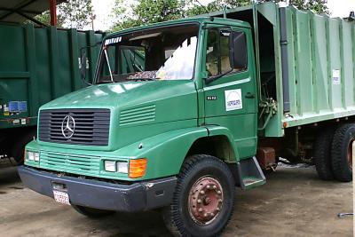 Mercedes Benz garbage truck