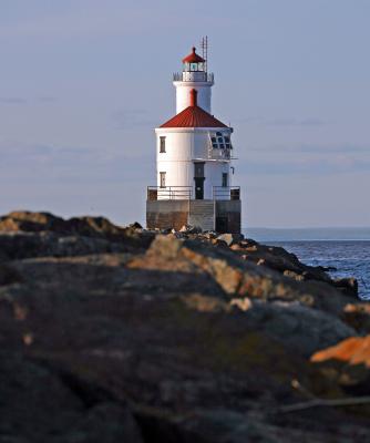 Lighthouse at Superior Harbor Entry