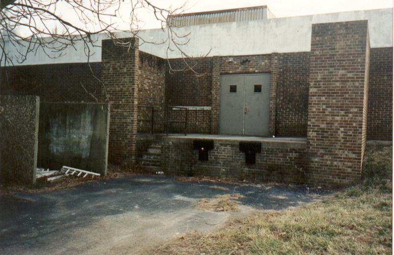 The back of the building