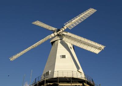 Windmill under renovation.Cranbrook