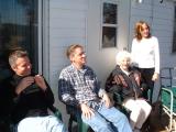 Joe, Matt, Octa, Noni looking on