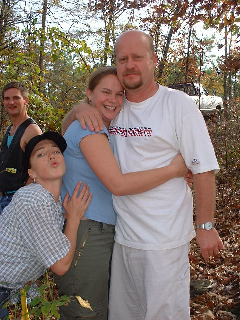 Curt watches Noni clowning Sue n Ronnie
