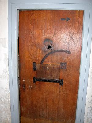 Cell door in The Bunker prison