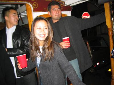 Tami with Albert and Ricky in the back