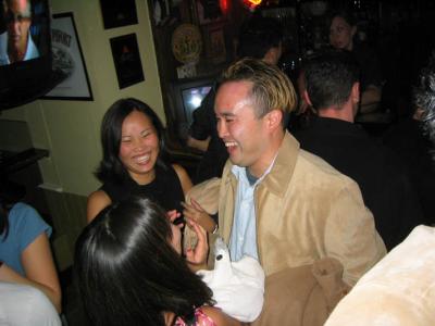 Having a laugh with Ines and A-dogg