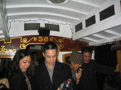 Trolley with Cin and Steve