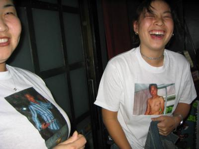 Del with her naked cousin shirt!