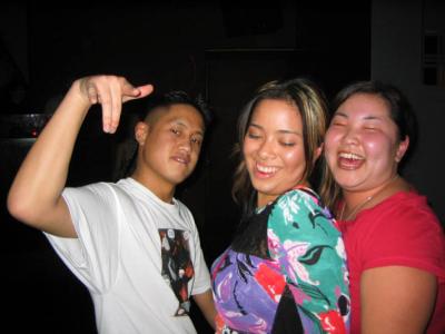 Jerry gettin' down with Kristy and April
