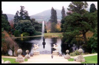 Overview of the Triton Lake at Powerscourt