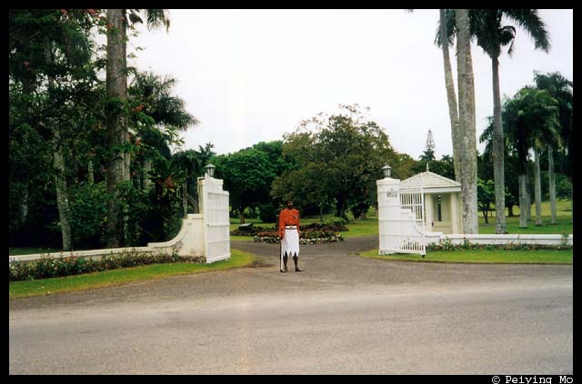 Guarding the Presidential Palace