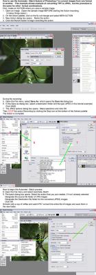 Use Automate - Batch to convert image file format