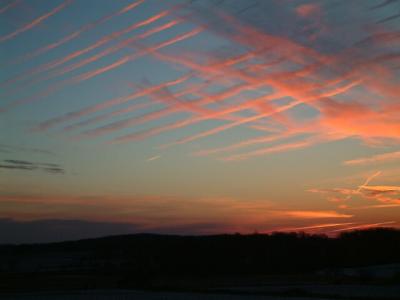Morning Contrails