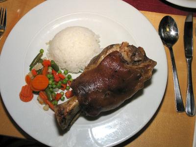 PORK KNUCLE DINNER - TITISEE, GERMANY