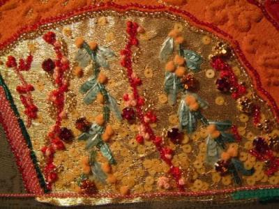 Work of a student of Lesage, the famous French school of embroidery -  Aug 2004