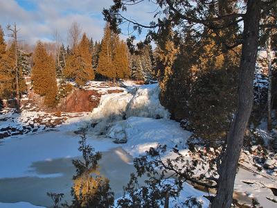 Middle Falls of the Gooseberry River