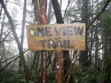 One View Trail sign still intact