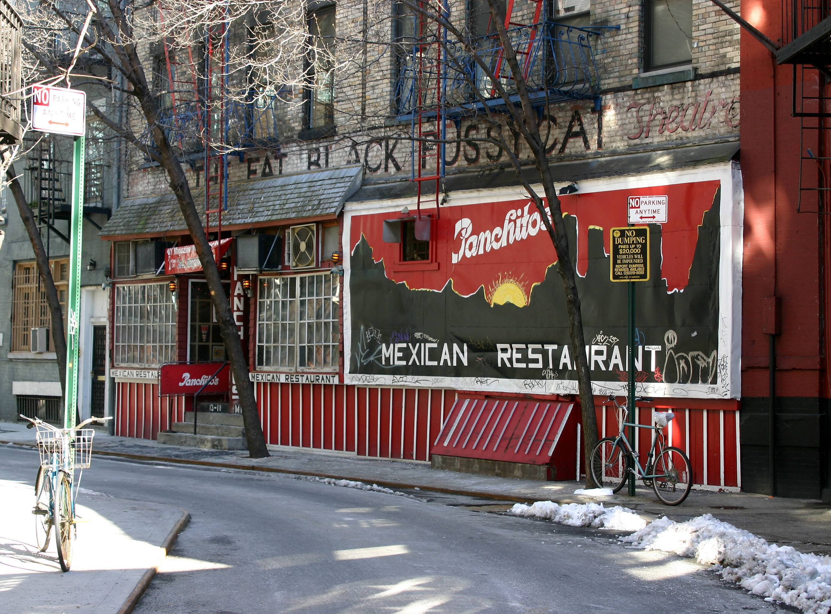 Panchitos Mexican Restaurant on Minetta Street