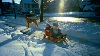 Marlo and Frances sliding