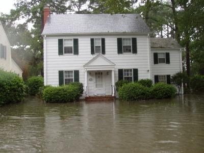 Our friends Sid and Pam Kitterman experienced some flooding at their house in Norfolk, VA during Hurricane Isabel