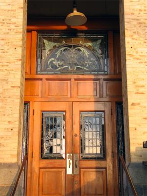 Hanford Courthouse doors-- South side