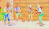 Chapayecas o Fariseos - bright pseudo watercolor