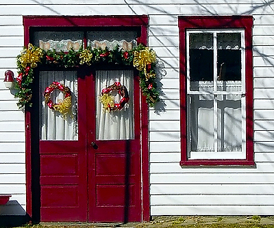 Burgundy & White (detail)