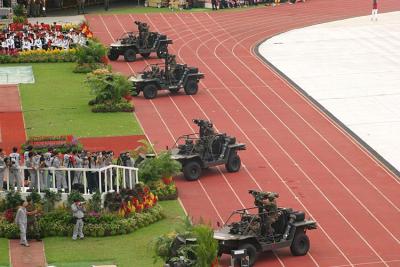 Fighting Vehicles in line