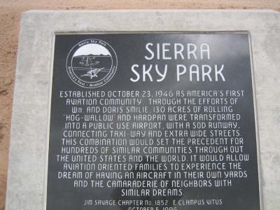 Sierra Sky Park Dedication