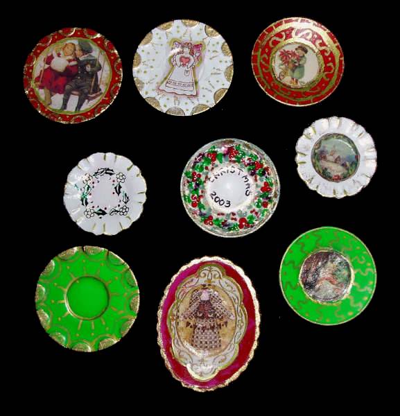 Miniature Christmas Plates