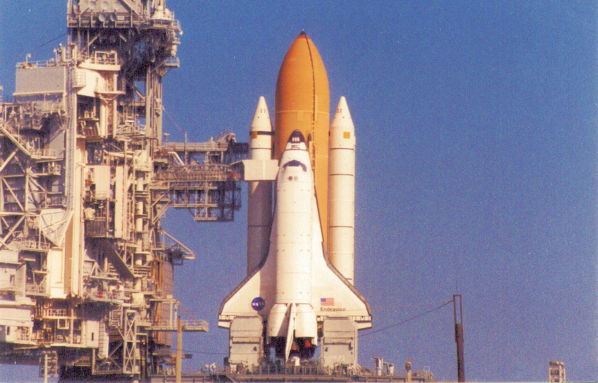 Endeavour on the Pad
