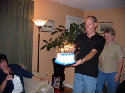 Ramsay brings in the cake